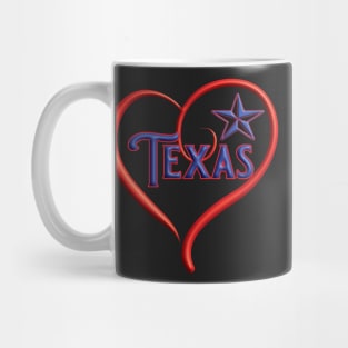 Texas Heart & Star Mug